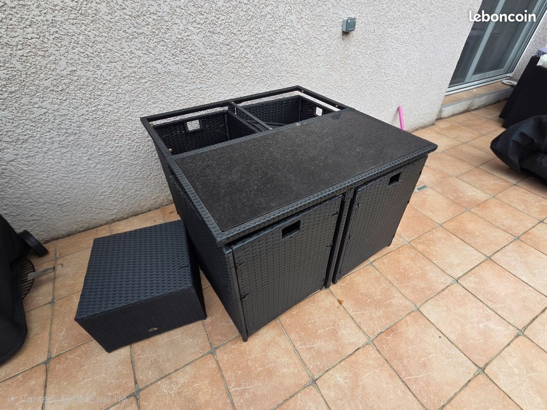 Table de jardin en resine (image 2)