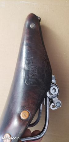 Selle Vélo Vintage IDEALE 90 TB Speciale Competition - Rodée Main Selon Rebour D7 - Occasion