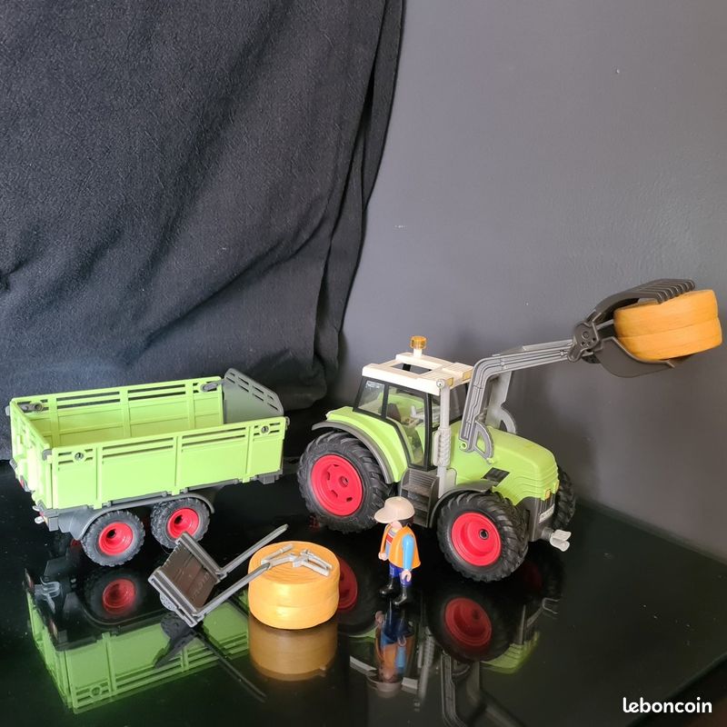 PLAYMOBIL 5121- Grand tracteur avec remorque (image 1)