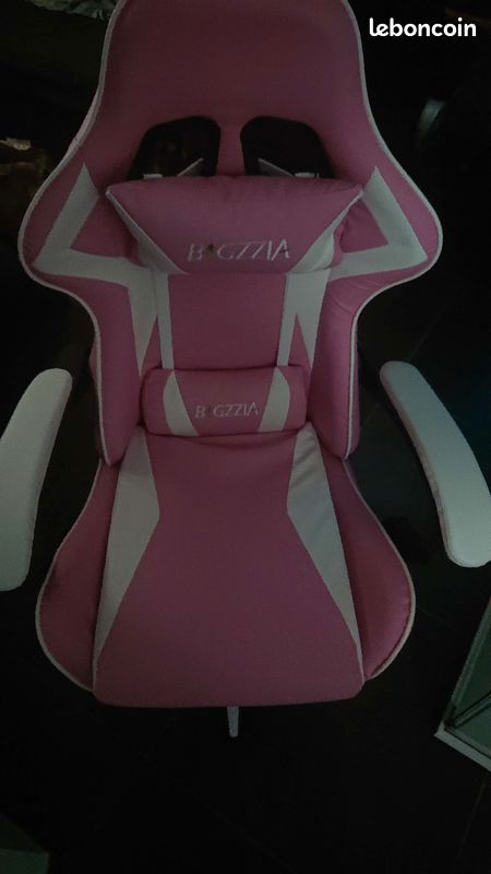 Chaise Gaming rose BIGZIA (image 1)