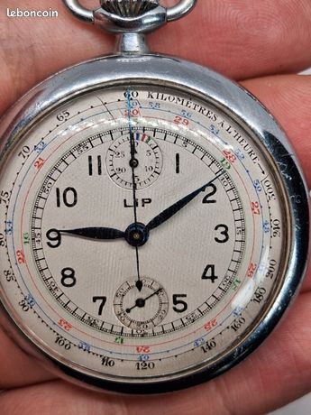 Montre Gousset LIP Mécanique Argentée - Occasion - Fonctionne - Belle Pièce Vintage