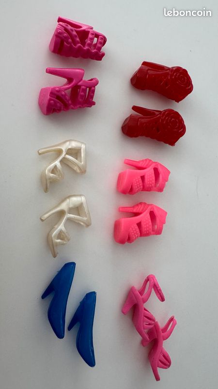 Lot de 6 paires de chaussures pour poupée Barbie ou Disney ou autre rox30 - Jeux & Jouets