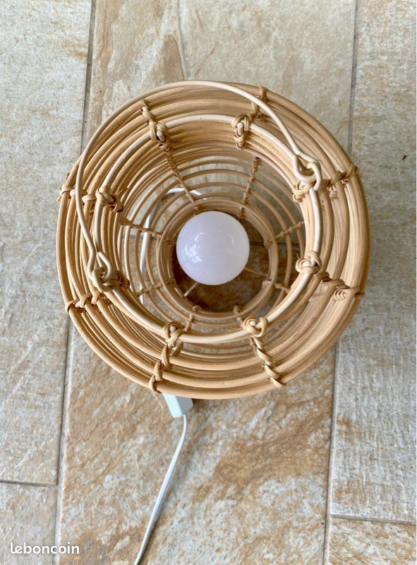 Lampe en rotin style lanterne (image 4)