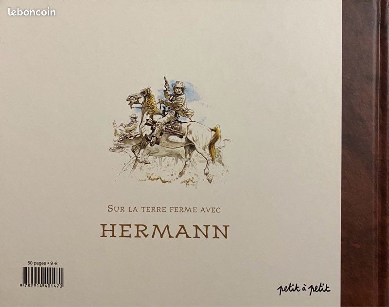 BD : Sur la terre ferme avec Hermann, édition originale cartonnée 2002, petit à petit (image 8)