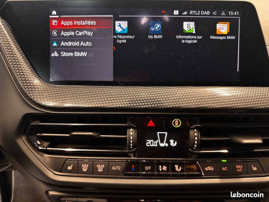 BMW SERIE 1 1.5 118 I 140 LUXURY DKG BVA / SIEGES CHAUFFANTS / APPLE CARPLAY / AFFICHAGE TÊTE HAUTe (image 10)