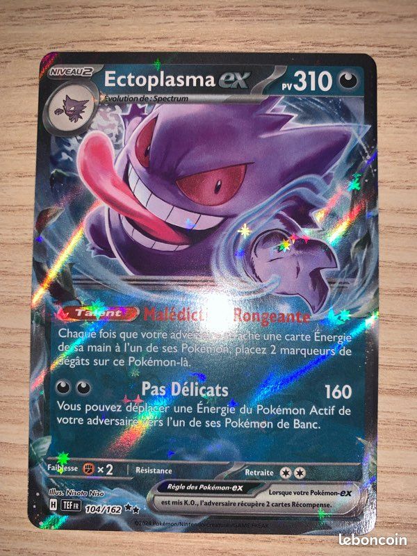 CARTE POKÉMON ECTOPLASMA Ex FA 193/162 EV Forces Temporelles Pca 9.5 CARTE POKÉMON ECTOPLASMA Ex FA 193/162 EV Forces Temporelles Pca 9.5