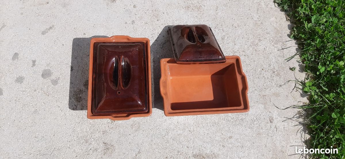 2 plat en terre cuite (image 1)
