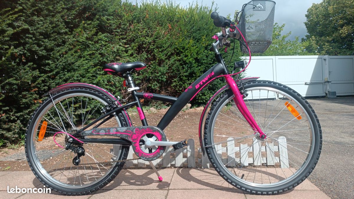 14 Pouces Velo Ado Fille Decathlon Vtc Velo Btwin Fille Poply 500