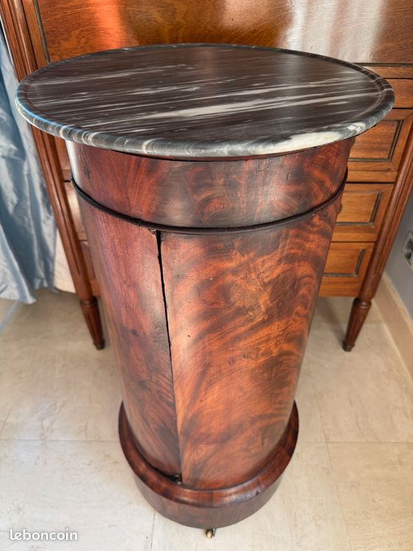 Somno Empire Acajou flammé , très beau marbre « à cuvette » Gris Turquin (rare) (image 11)