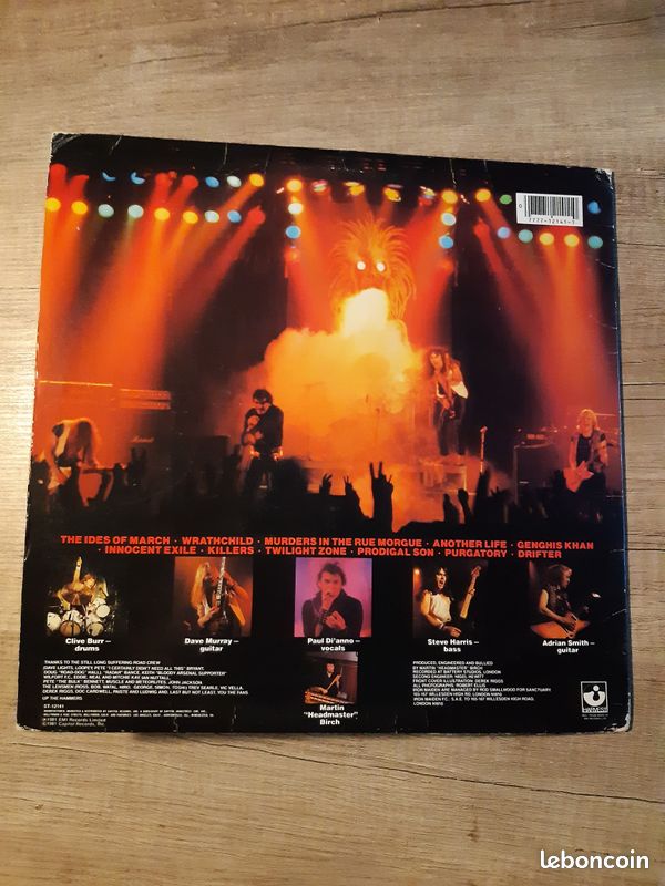 USA Vinyle 33t. IRON MAIDEN Killers - USA - 1981 – ST-12141 - (image 2)