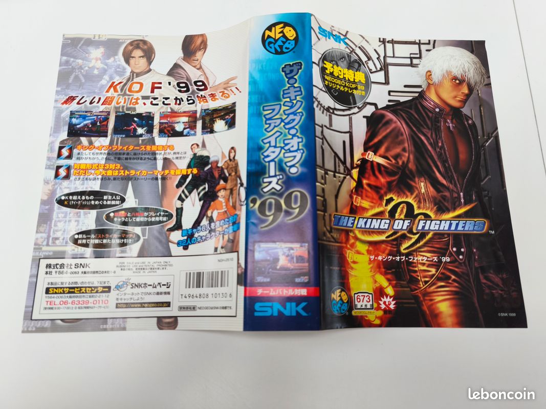 Jeu Neo Geo MVS The King Of Fighters '99 - Version PAL EUR - Bon état - Destockage