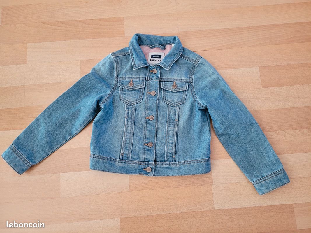 Leboncoin Okaidi Veste En Jean Denim Chemisier Ado Chemise Jean