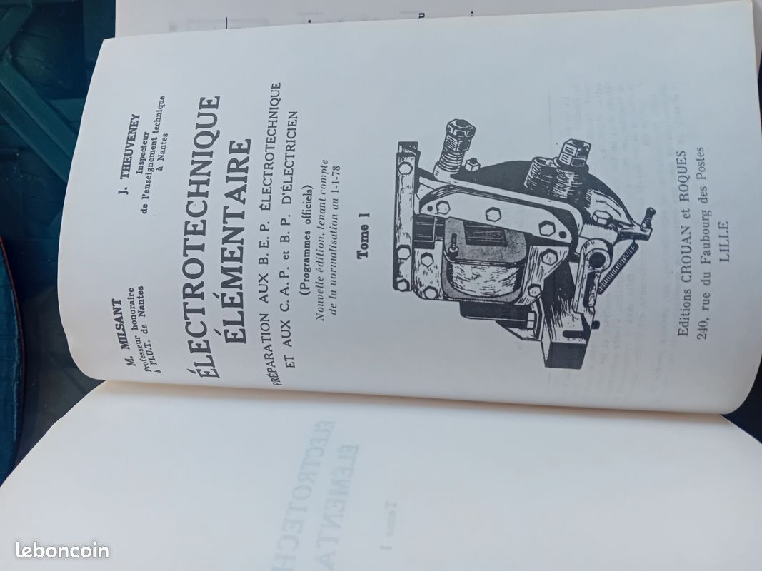 Livre électromécanique élémentaire tome 1 (image 2)