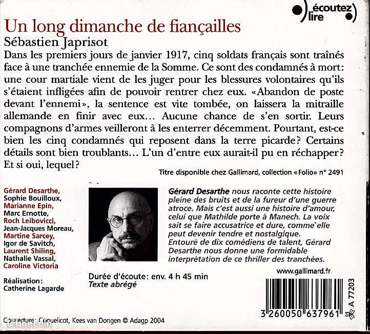 Coffret 4 CD - Un long dimanche de fiançailles (image 2)