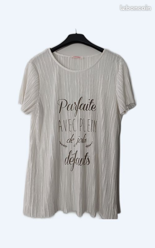 T-shirt Femme Camaïeu Taille XL – Multicolore, Neuf Avec étiquette