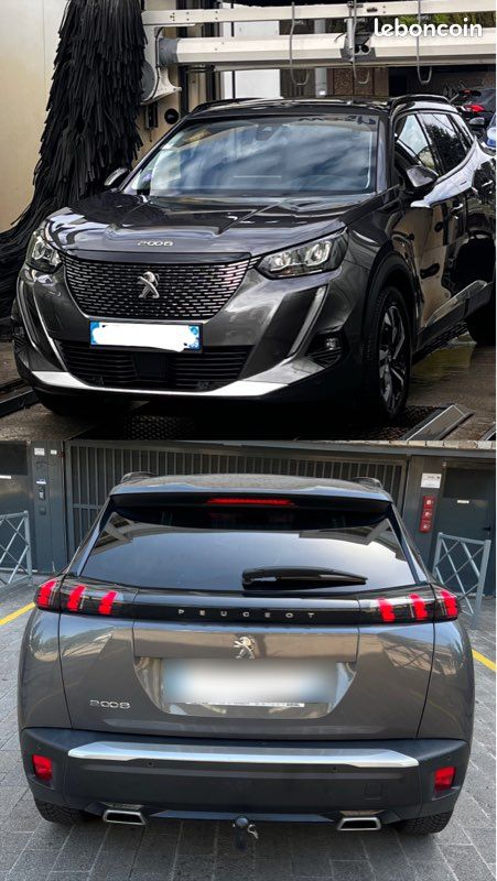 PEUGEOT 2008 1.2 PT 130CV EAT8 ALLURE BUSINESS Grise foncée (image 1)