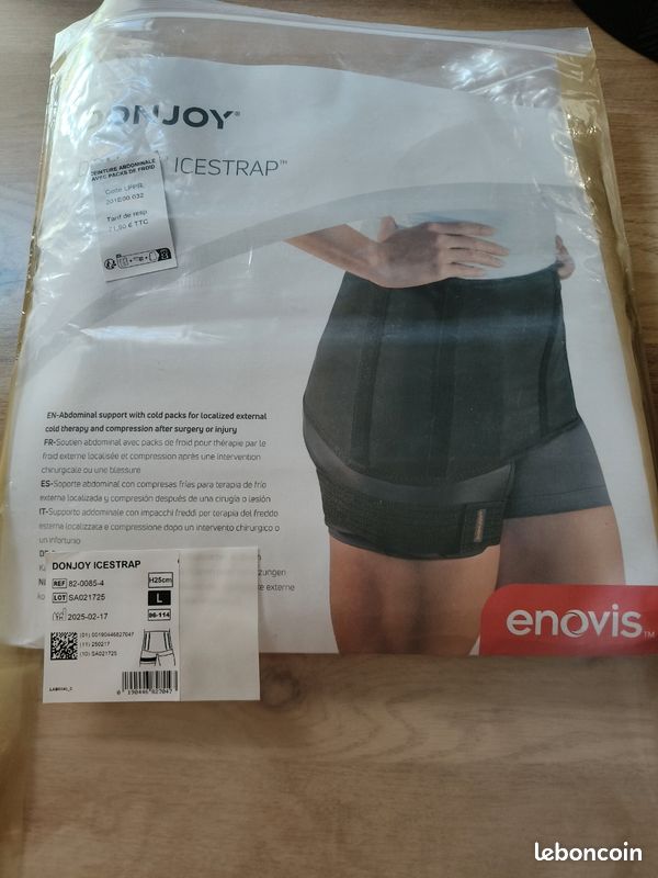 Ceinture abdominale avec packs de froid (image 1)