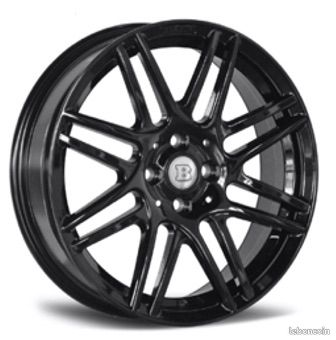 4 Jantes neuves Look SMART BRABUS BLACK POLISH 16' 17' (image 1)