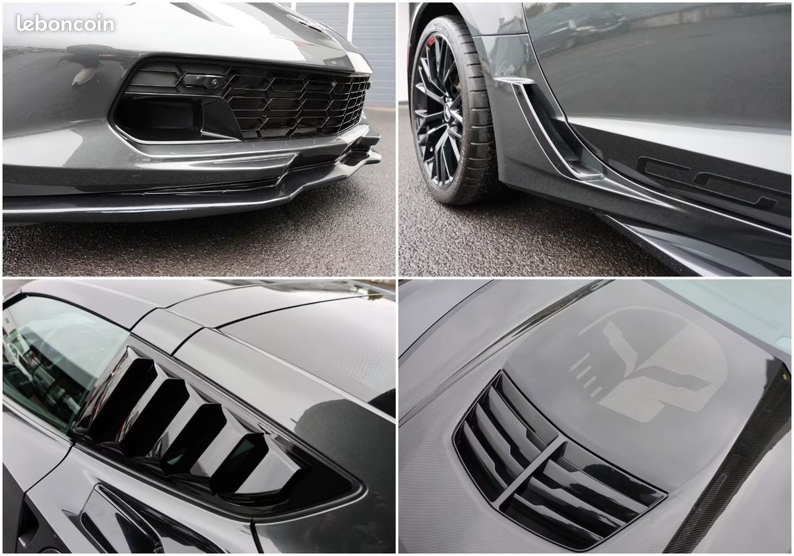 CORVETTE C7 Z06 6.2 V8 659 ch – HUD – Bose – Caméra 360° – Targa Carbone (image 8)