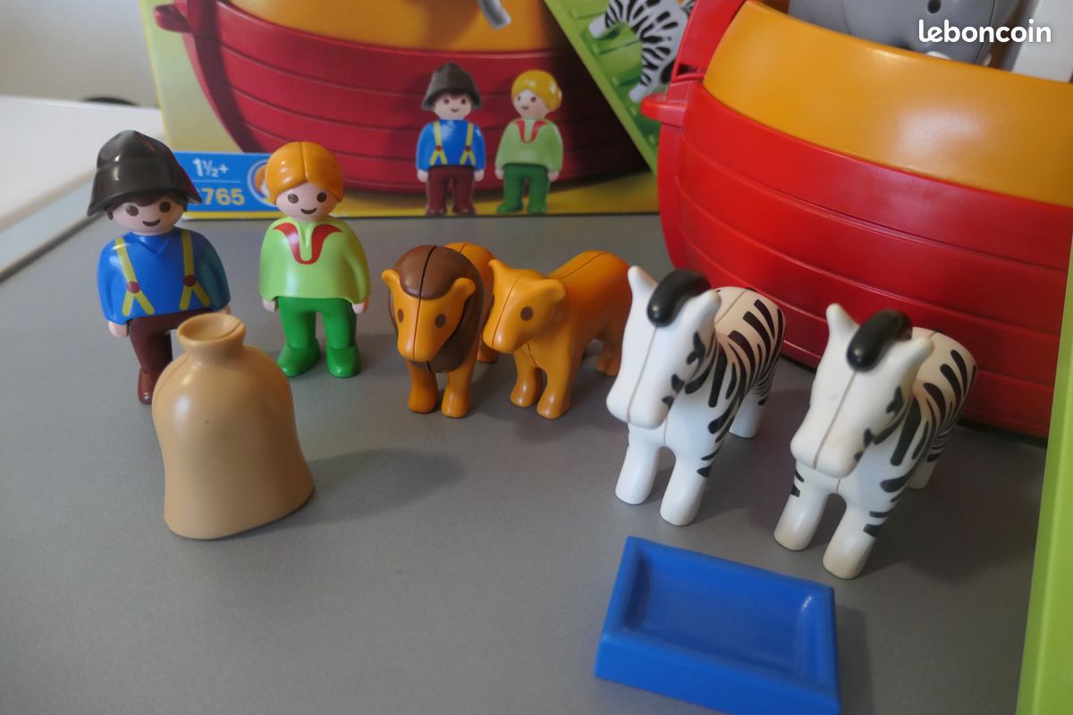 Lot playmobil 1.2.3 arche de Noé playmobil bébé - Jeux & Jouets