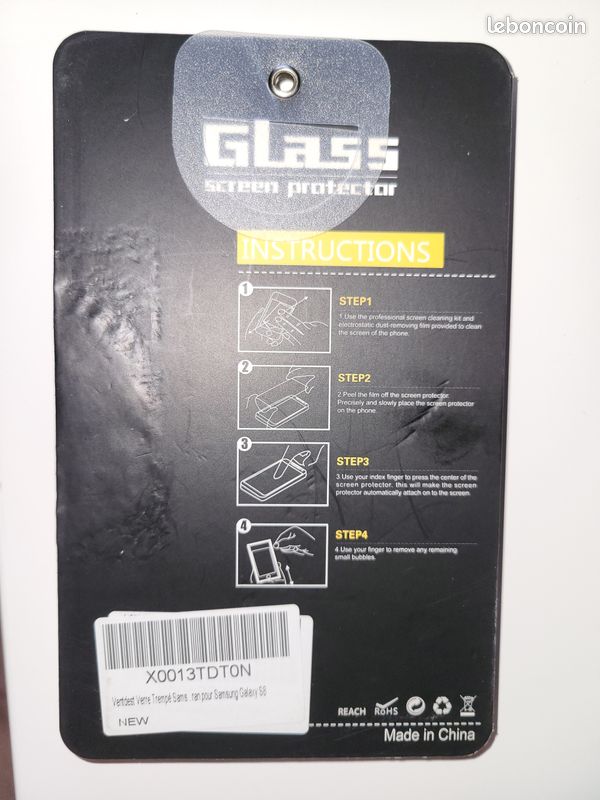 Verre trempée protection Samsung Galaxy S8 Glass screen protector (image 4)