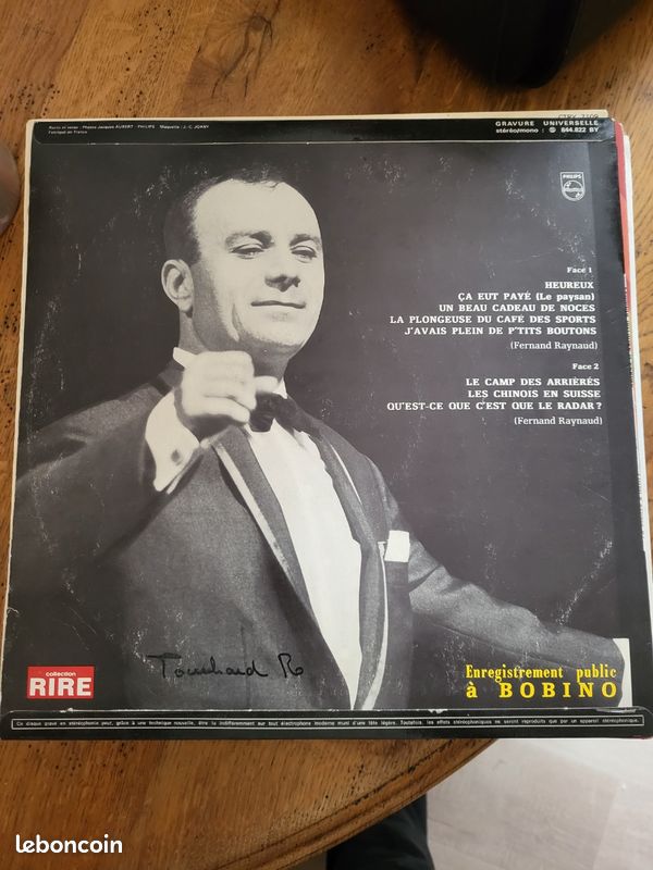 Vinyle 33tr Fernand Raynaud (image 2)