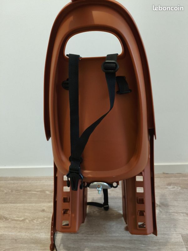 Siège vélo arrière Groovy à fixation sur cadre Marron POLISPORT