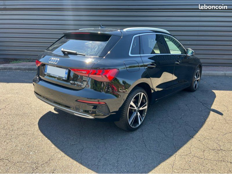 AUDI A3 40 TFSIe 204 S-line Hybrid - Suivi Audi - Matrix Led- Camera - Hayon & Sièges électriques - Lumière d’ambiance - ACC - Keyless - Angles mort - 45 Sline (image 4)