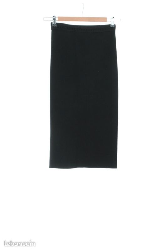Jupe Crayon Jupe Noire Sandro Sandro JUPE AVEC FOURNITURE METAL