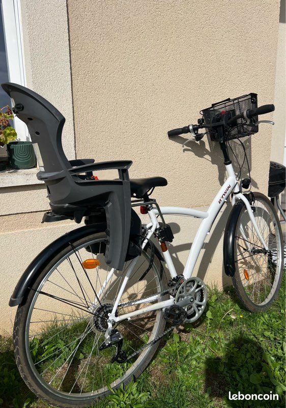 Vélo adulte + siège enfant + panier + béquille (image 10)