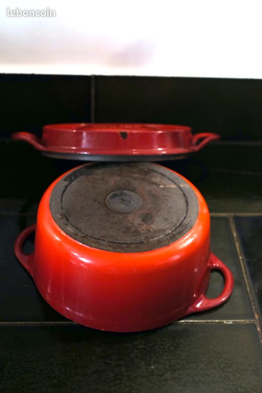 Cousances Doufeu cocotte en fonte émaillée orange, casserole