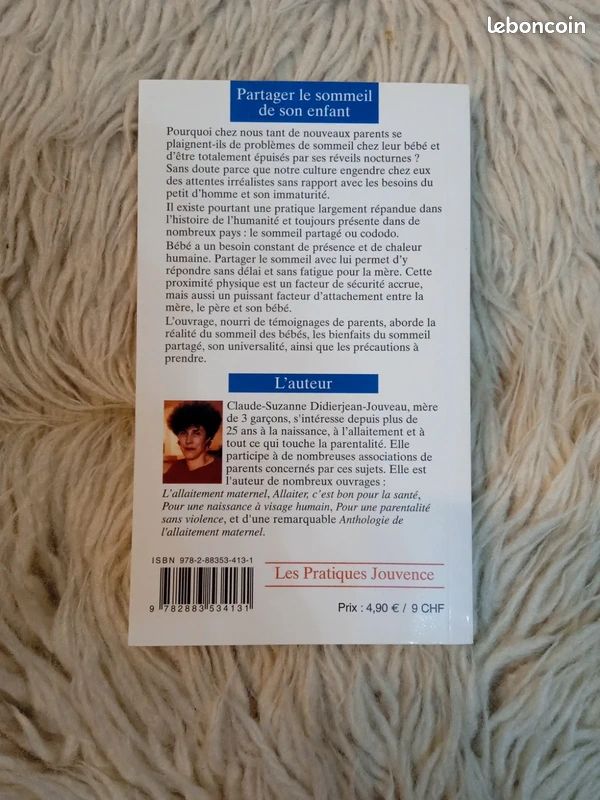 Livre Partager le sommeil de son enfant de Claude Suzanne Didierjean-Jouveau (image 2)