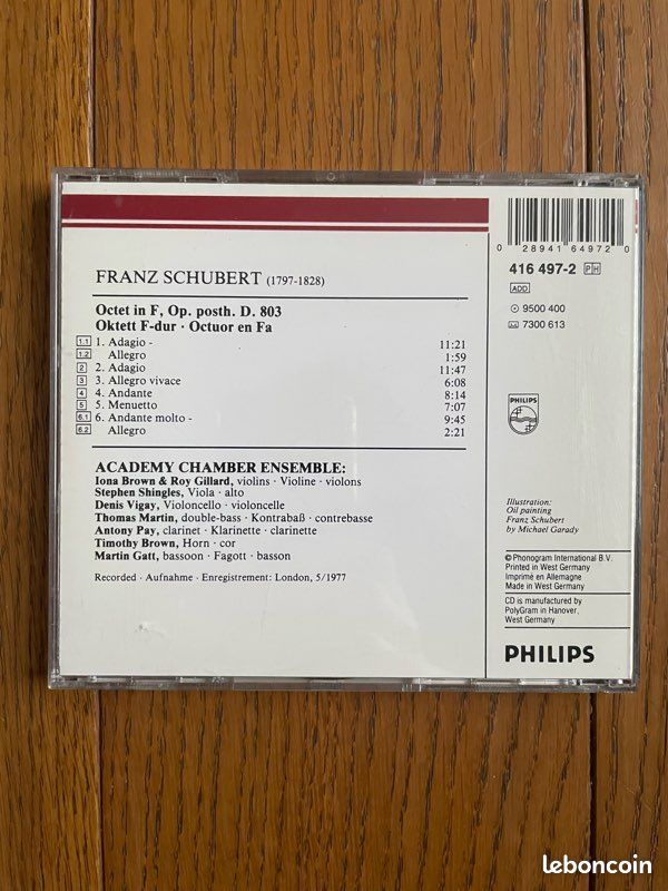 CD Schubert octuor en fa (image 2)