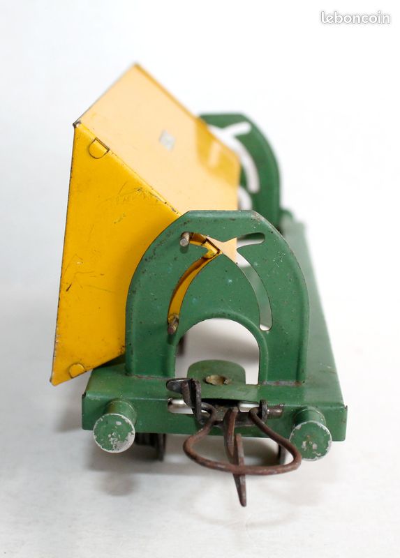 HORNBY O/0 1/48 WAGON A BESTIAUX N°2 TRANSPORT BETAIL ANIMAUX HOMME CHEVAUX SNCF
