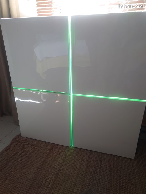 Meuble LED laqué blanc (image 4)