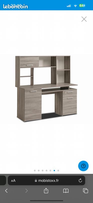 Bureau avec rangement (image 3)