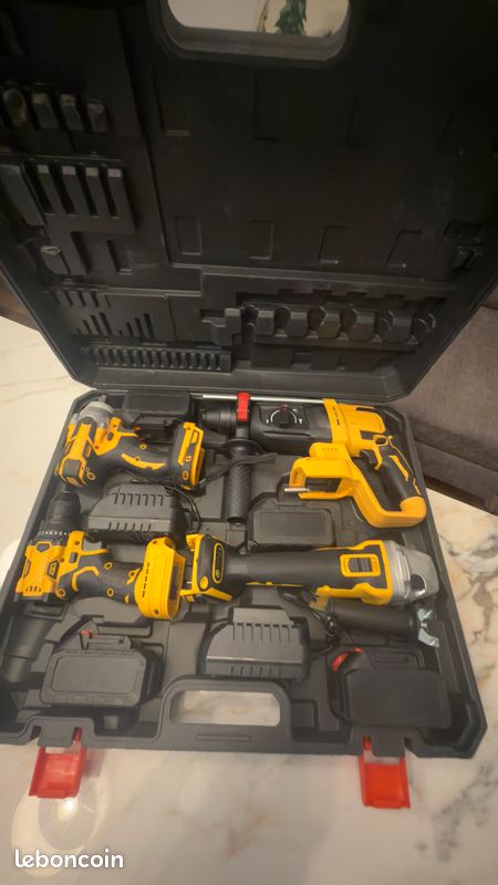 Vends coffret complet d'outils sans fil, moteur brushless : (image 1)