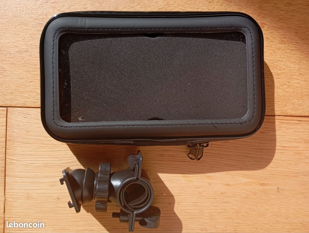UTEBIT Support Téléphone Vélo/Moto 360° – Verrouillage Sécurisé Universel 4-6.7" (Noir)