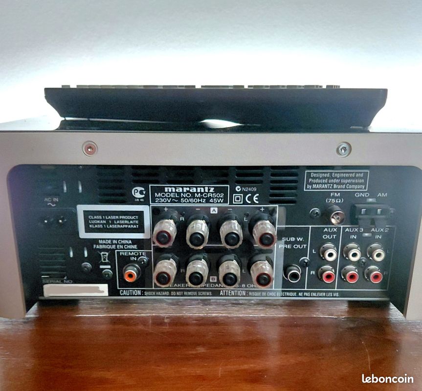 Ensemble platine disque Technics SL-D4 à bras tangentiel et Chaine Melody Marantz M-CR502 Disponible (image 5)