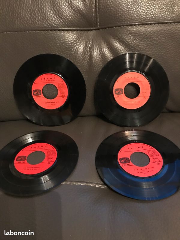 LOT 4 Vinyles 45 T ADAMO (image 4)