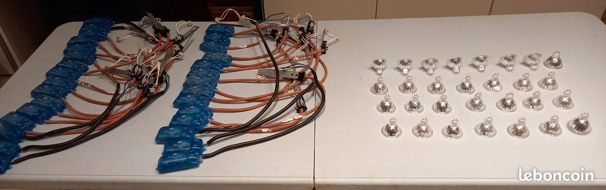 Transformateurs électroniques 12V + lampes Halogènes 12v 50w (image 1)