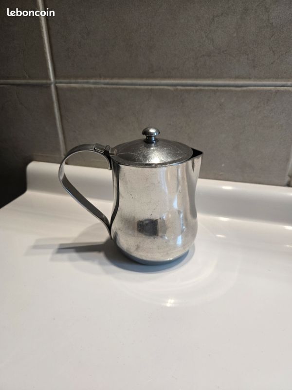 Pot à lait inox 5l - Pot à lait - pour café lait sauces - 25,5cm de