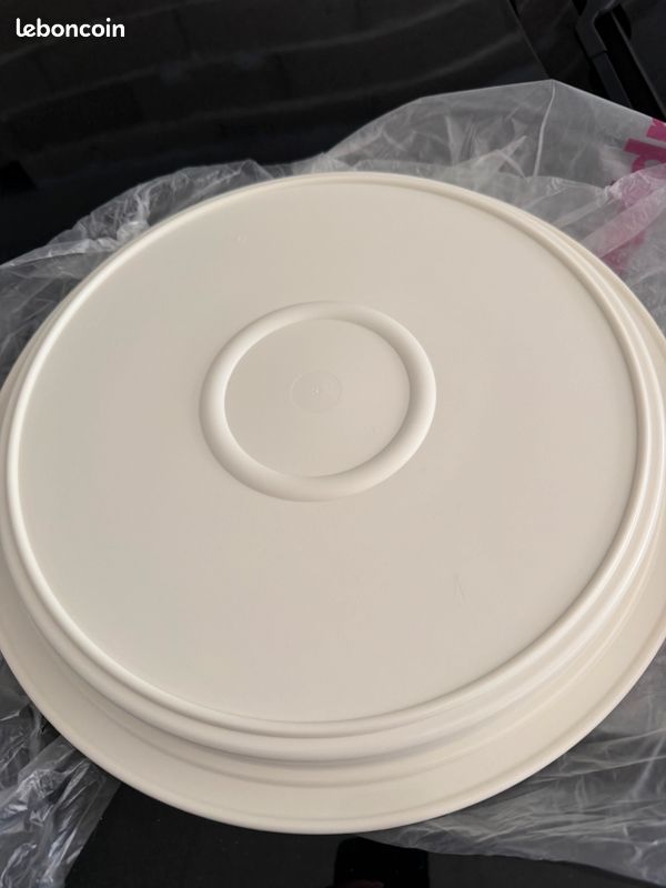 ANCIEN PLAT ROND de service Longwy - 29,4cm - art de la table EUR 34,99