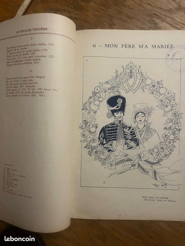 Titre : Rare : Portfolio Folklore Français - Chansons & Danses - Illus. F. Lorioux (image 5)