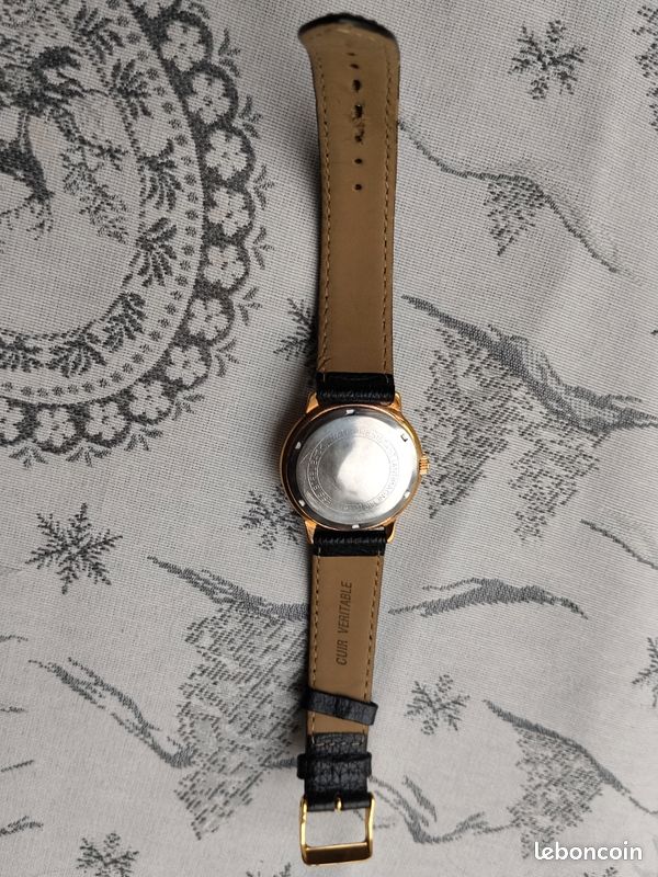 RARE MONTRE BRACELET homme Provence mécanique cadran noir (révisée