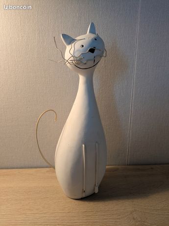 Chat Tea Pet - Figurine en Argile de Chat Mignon