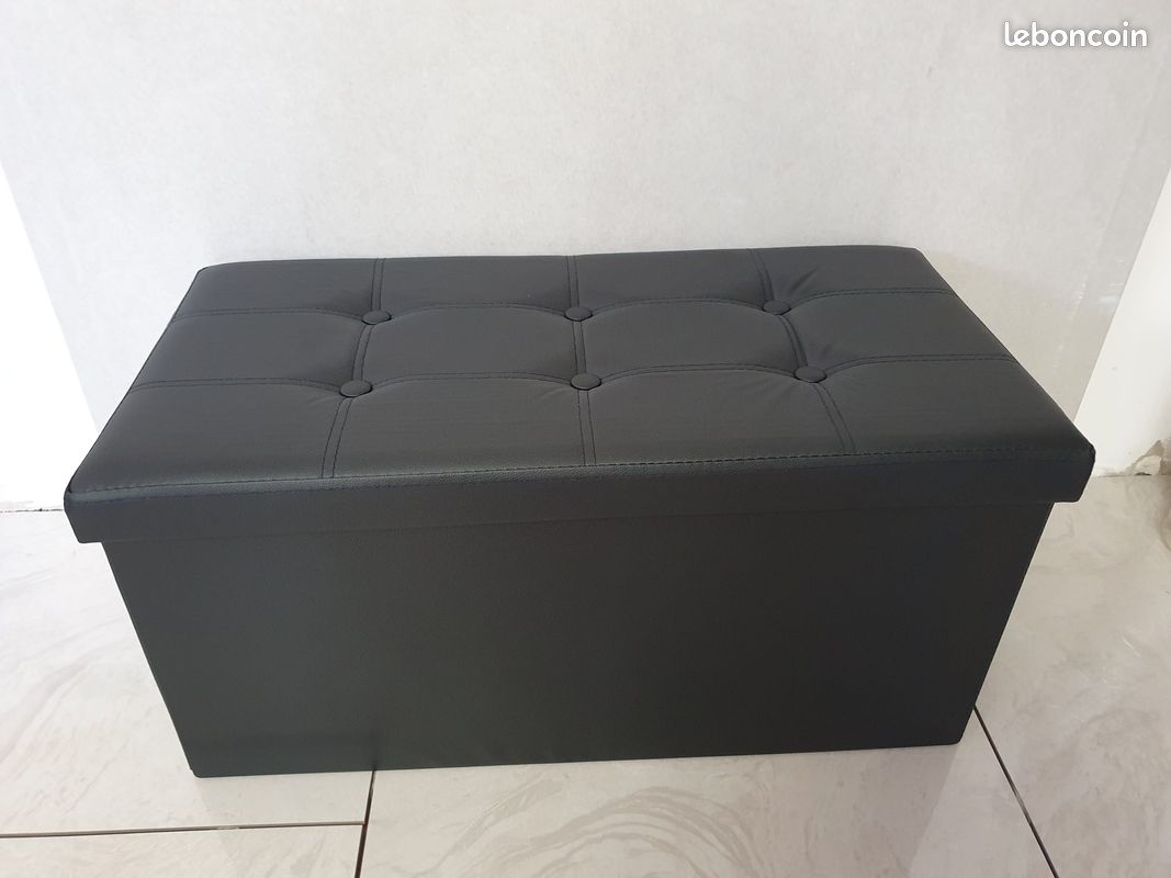 Pouf banc de rangement neuf (image 1)
