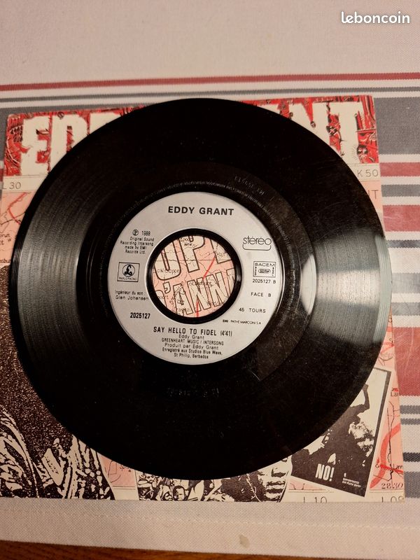 Lot de 5 disques 45 tours A HA Johnny Clémence Nena (image 10)