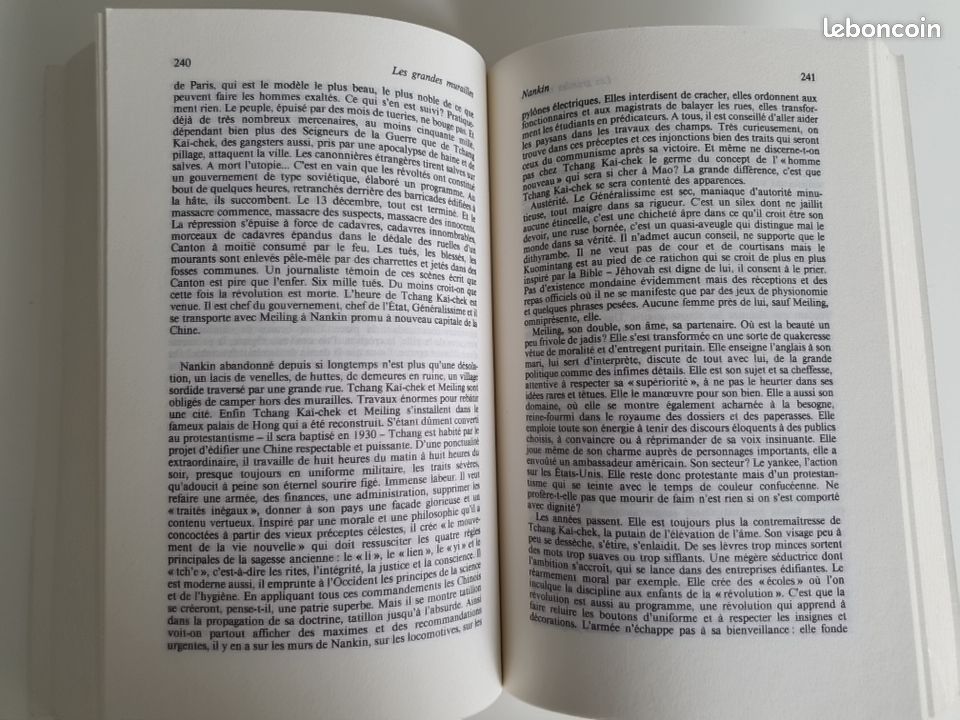 LUCIEN BODARD - Les Grandes murailles / Grasset 1987 (image 2)