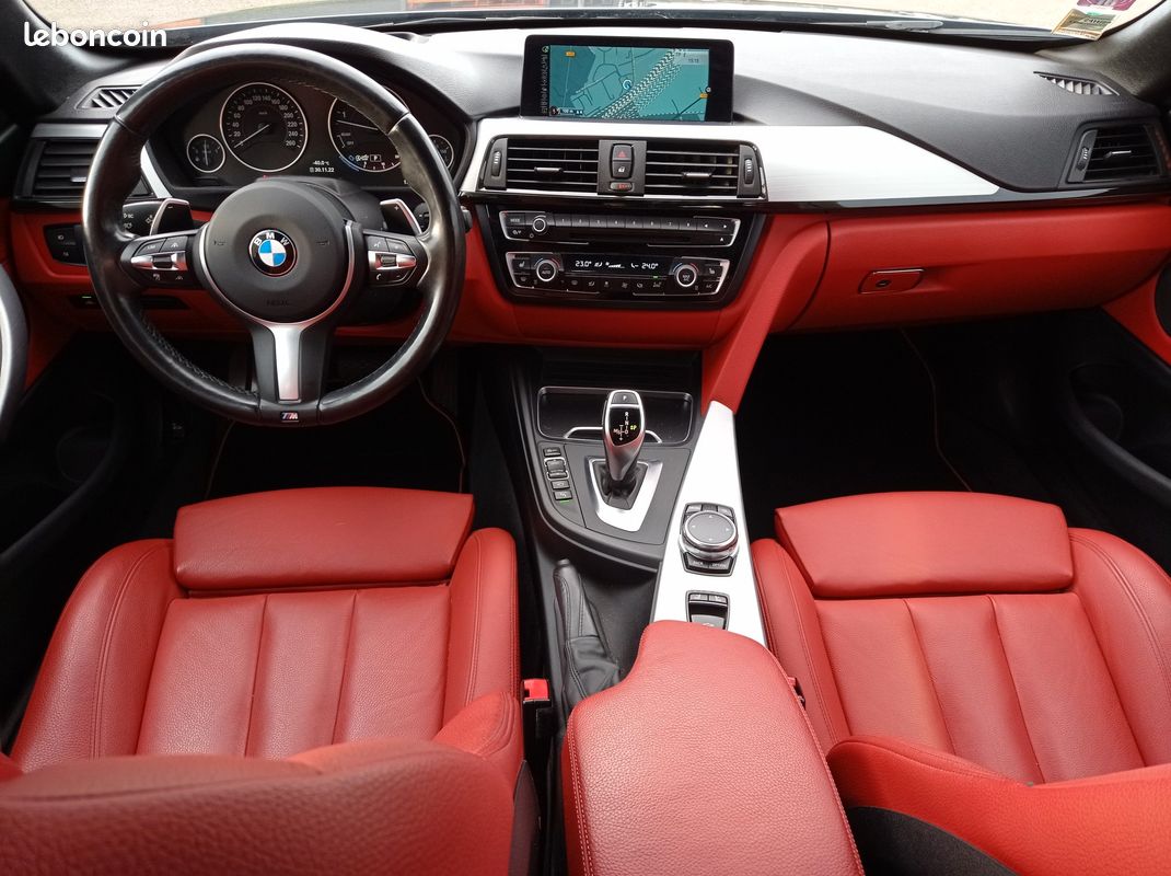 BMW SERIE 4 CABRIOLET 3.0 435 D 315 M-SPORT XDRIVE BVA + affichage tete haute + sieges elec a memoire (image 15)